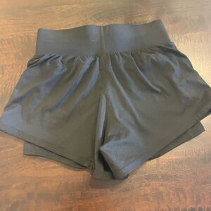 Fabletics black high waisted workout shorts